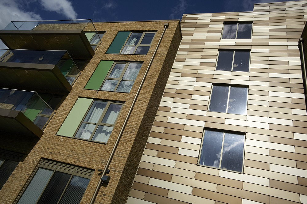 Commercial windows and doors supplied and fitted at a housing development