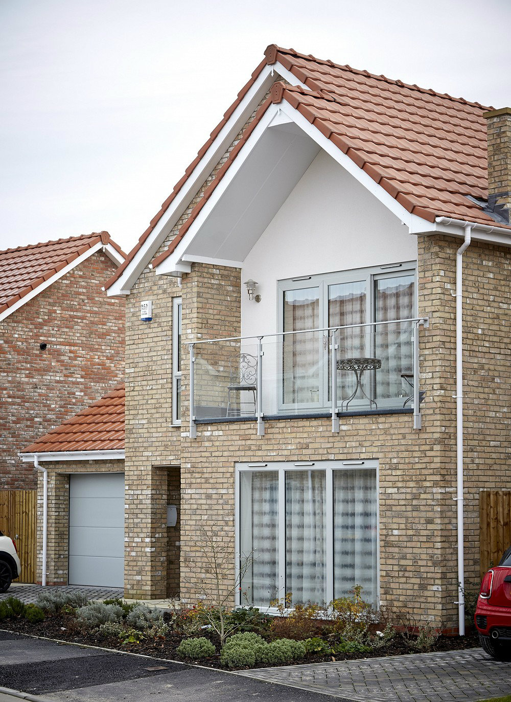 Composite and bifold doors on newbuild housing development