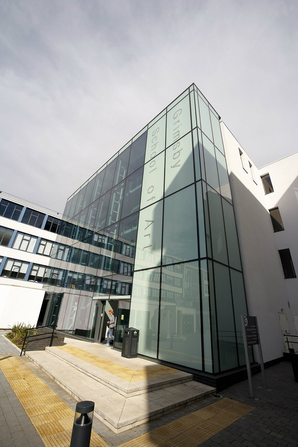 Curtain walling on Grimsby Institute of Art