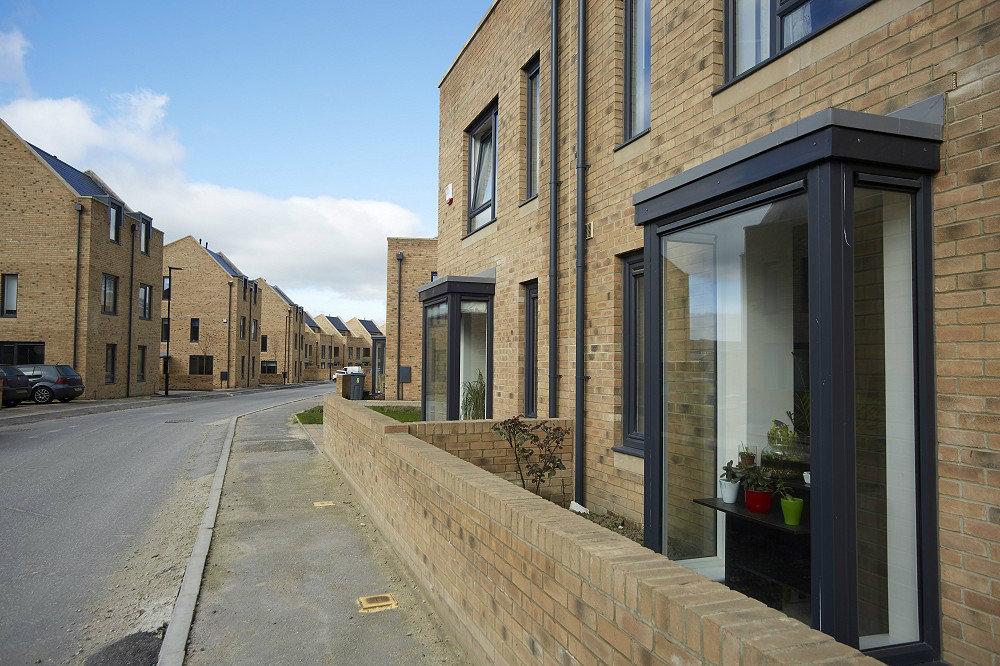 Grey UPVC windows and aluminium doors