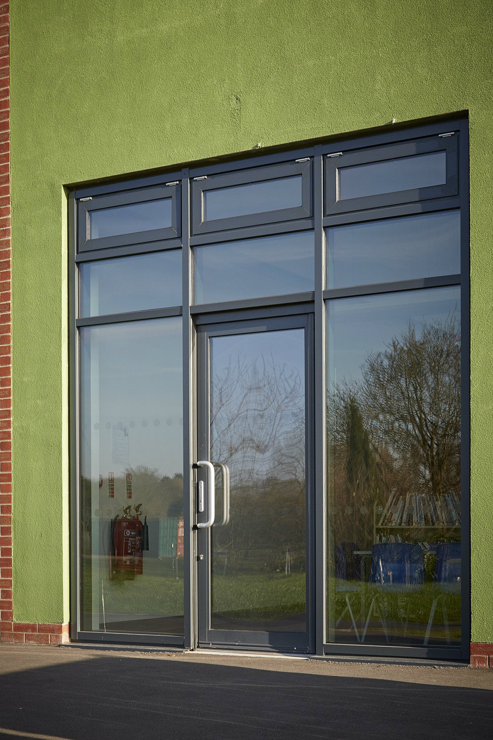 Aluminium entrance doors at a Hull school