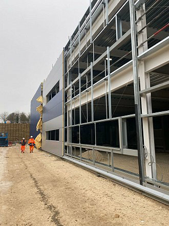 Aluminium windows on Wren Kitchen's huge extension